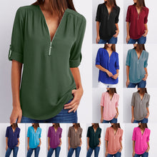 Load image into Gallery viewer, Summer Women Cool Loose Shirt Deep