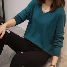 Load image into Gallery viewer, Womens Pullover Knit Spring Autumn Blouse